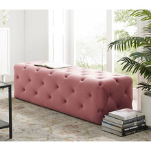 Load image into Gallery viewer, Adorn Homez Mario 2 Seater Ottoman with in Velvet Fabric