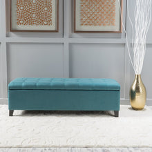 Load image into Gallery viewer, Adorn Homez Lvy 2 Seater Ottoman with Storage in Fabric