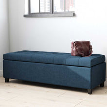 Load image into Gallery viewer, Adorn Homez Lvy 2 Seater Ottoman with Storage in Fabric