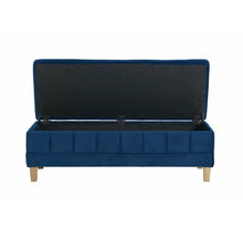 Load image into Gallery viewer, Adorn Homez Arturo 2 Seater Ottoman with Storage in Velvet Fabric