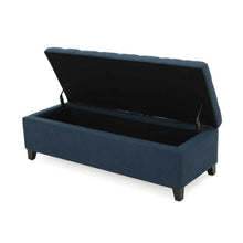 Load image into Gallery viewer, Adorn Homez Lvy 2 Seater Ottoman with Storage in Fabric