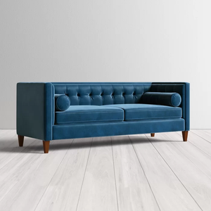 Adorn Homez Kent Premium 3 Seater Sofa in Suede Velvet Fabric
