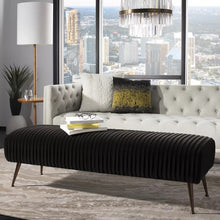 Load image into Gallery viewer, Adorn Homez Bruno 2 Seater Ottoman with in Velvet Fabric