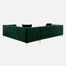 Load image into Gallery viewer, Adorn Homez Carmel L shape Sofa (6 Seater) - in Premium Suede Velvet Fabric