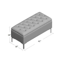 Load image into Gallery viewer, Adorn Homez Sipho 2 Seater Ottoman with in Velvet Fabric