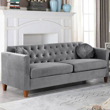 Load image into Gallery viewer, Adorn Homez Benning Sofa 3+2 (5 Seater) in Premium Suede Velvet Fabric