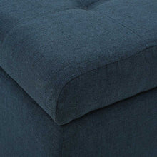 Load image into Gallery viewer, Adorn Homez Lvy 2 Seater Ottoman with Storage in Fabric
