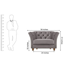Load image into Gallery viewer, Adorn Homez Gilmore Premium Sofa 1 Seater in Fabric