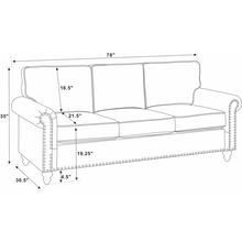 Load image into Gallery viewer, Adorn Homez Starlight - 3+2 Sofa Set - (5 Seater) Sofa in Premium Fabric