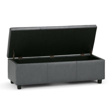 Load image into Gallery viewer, Adorn Homez Boston 2 Seater Ottoman with Storage in Fabric