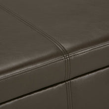 Load image into Gallery viewer, Adorn Homez Boston 2 Seater Ottoman with Storage in Fabric