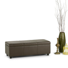 Load image into Gallery viewer, Adorn Homez Boston 2 Seater Ottoman with Storage in Fabric