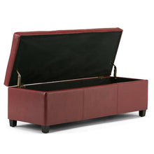 Load image into Gallery viewer, Adorn Homez Boston 2 Seater Ottoman with Storage in Fabric