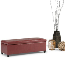 Load image into Gallery viewer, Adorn Homez Boston 2 Seater Ottoman with Storage in Fabric