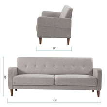 Load image into Gallery viewer, Adorn Homez Coby 3 Seater Sofa in High-Quality Polyester Fabric