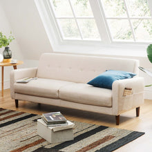 Load image into Gallery viewer, Adorn Homez Coby 3 Seater Sofa in High-Quality Polyester Fabric