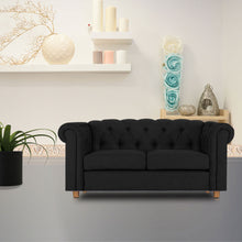 Load image into Gallery viewer, Adorn Homez Strathford Chesterfield Premium Sofa 2 Seater in Fabric