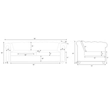 Load image into Gallery viewer, Adorn Homez Strathford Chesterfield Premium Sofa 2 Seater in Fabric