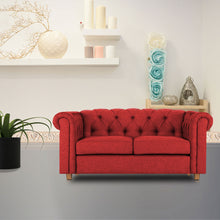 Load image into Gallery viewer, Adorn Homez Strathford Chesterfield Premium Sofa 2 Seater in Fabric