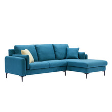 Load image into Gallery viewer, Adorn Homez Allanson L shape Sofa (4 Seater) in Premium Suede Fabric