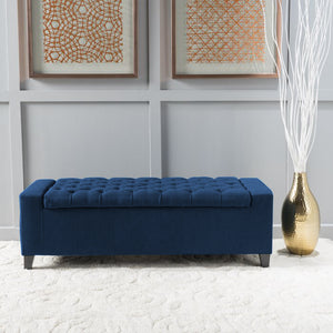 Adorn Homez Troy Bench 2 Seater Ottoman with Storage in Fabric