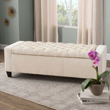 Load image into Gallery viewer, Adorn Homez Troy Bench 2 Seater Ottoman with Storage in Fabric