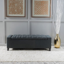 Load image into Gallery viewer, Adorn Homez Troy Bench 2 Seater Ottoman with Storage in Fabric