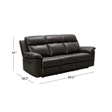 Load image into Gallery viewer, Adorn Homez London 3 Seater Manual Recliner Sofa in Leatherette