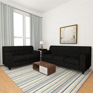 Adorn Homez Solitaire Sofa Set 3+2 in Fabric