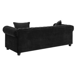 Adorn Homez Heathfield Premium 3 Seater Sofa in Suede Velvet Fabric