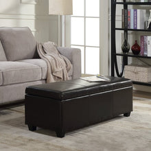 Load image into Gallery viewer, Adorn Homez Boston 2 Seater Ottoman with Storage in Fabric