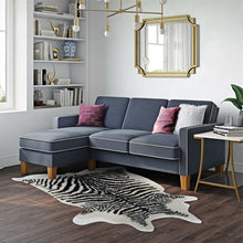 Load image into Gallery viewer, Adorn Homez Carter L Shape Sofa (4 Seater) in Premium Suede Fabric