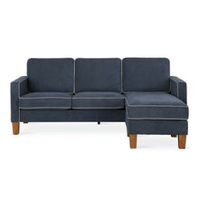 Load image into Gallery viewer, Adorn Homez Carter L Shape Sofa (4 Seater) in Premium Suede Fabric