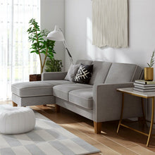 Load image into Gallery viewer, Adorn Homez Carter L Shape Sofa (4 Seater) in Premium Suede Fabric
