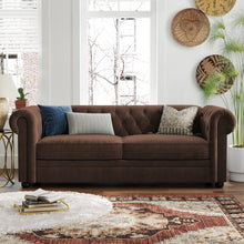 Load image into Gallery viewer, Adorn Homez Venus Premium 3 Seater Sofa in Suede Velvet Fabric