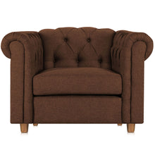 Load image into Gallery viewer, Adorn Homez Strathford Chesterfield Premium Sofa Set 3+1+1 in Fabric