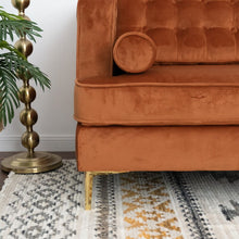 Load image into Gallery viewer, Adorn Homez Bruno L Shape Sofa (5 Seater) in Premium Suede Velvet Fabric