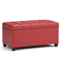 Load image into Gallery viewer, Adorn Homez Paris 2 Seater Ottoman with Storage in leatherette