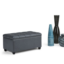 Load image into Gallery viewer, Adorn Homez Paris 2 Seater Ottoman with Storage in leatherette