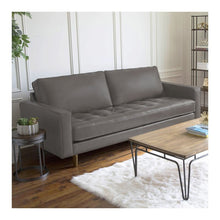 Load image into Gallery viewer, Adorn Homez Clark 3 Seater Sofa in Premium Leatherette