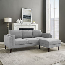 Load image into Gallery viewer, Adorn Homez Conwell L Shape Sofa In Premium Velvet Fabric