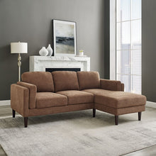 Load image into Gallery viewer, Adorn Homez Conwell L Shape Sofa In Premium Velvet Fabric