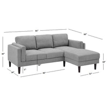 Load image into Gallery viewer, Adorn Homez Conwell L Shape Sofa In Premium Velvet Fabric