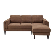 Load image into Gallery viewer, Adorn Homez Conwell L Shape Sofa In Premium Velvet Fabric