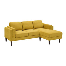 Load image into Gallery viewer, Adorn Homez Conwell L Shape Sofa In Premium Velvet Fabric