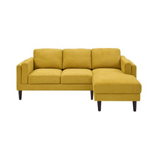 Load image into Gallery viewer, Adorn Homez Conwell L Shape Sofa In Premium Velvet Fabric