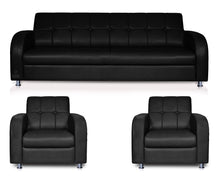 Load image into Gallery viewer, Adorn Homez Atlanta Sofa Set 3+1+1 in Leatherette
