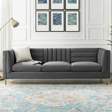 Load image into Gallery viewer, Adorn Homez Mauchuca Premium 3 Seater Sofa In Velvet Fabric