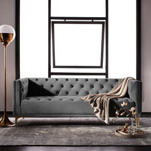 Load image into Gallery viewer, Adorn Homez Launa Premium 3 Seater Sofa in Suede Velvet Fabric
