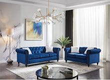 Load image into Gallery viewer, Adorn Homez Havana Chesterfield 3+2 Sofa Set - 5 Seater Sofa in Premium Velvet Fabric